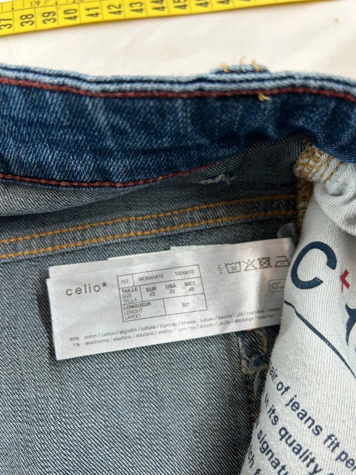 Jean azul marino Celio c15 slim w33 – photo 11